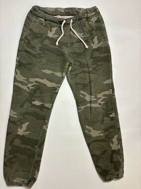 Hollister Olive Green Camo Jogger Pants Y2K
